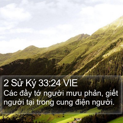 2 Sử Ký 33:24 VIE Bible Verse Image