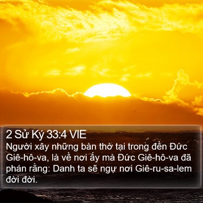 2 Sử Ký 33:4 VIE Bible Verse Image