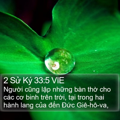 2 Sử Ký 33:5 VIE Bible Verse Image