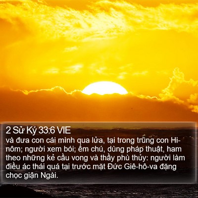 2 Sử Ký 33:6 VIE Bible Verse Image