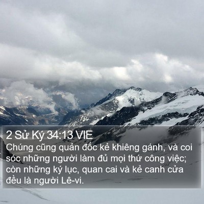 2 Sử Ký 34:13 VIE Bible Verse Image