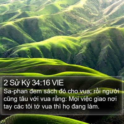 2 Sử Ký 34:16 VIE Bible Verse Image