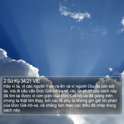 2 Sử Ký 34:21 VIE Bible Verse Image