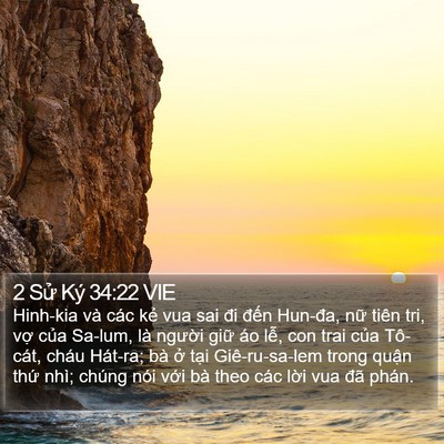2 Sử Ký 34:22 VIE Bible Verse Image