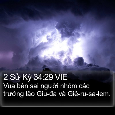 2 Sử Ký 34:29 VIE Bible Verse Image