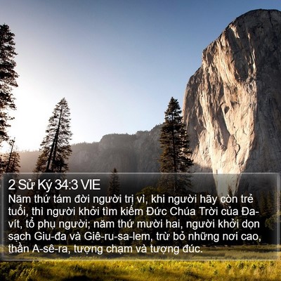 2 Sử Ký 34:3 VIE Bible Verse Image