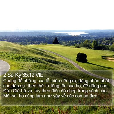 2 Sử Ký 35:12 VIE Bible Verse Image