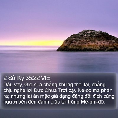 2 Sử Ký 35:22 VIE Bible Verse Image