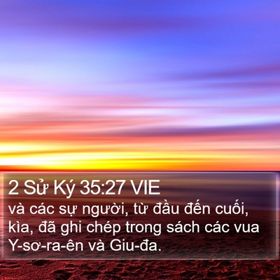 2 Sử Ký 35:27 VIE Bible Verse Image
