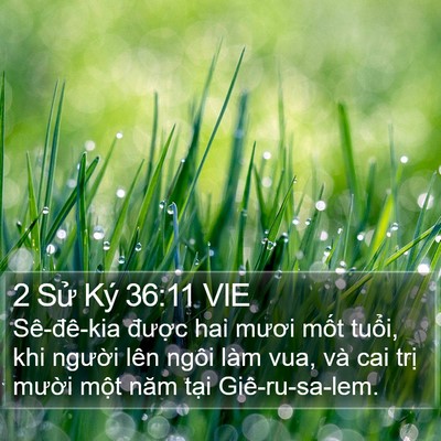 2 Sử Ký 36:11 VIE Bible Verse Image