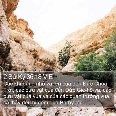 2 Sử Ký 36:18 VIE Bible Verse Image