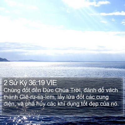 2 Sử Ký 36:19 VIE Bible Verse Image