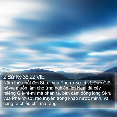 2 Sử Ký 36:22 VIE Bible Verse Image