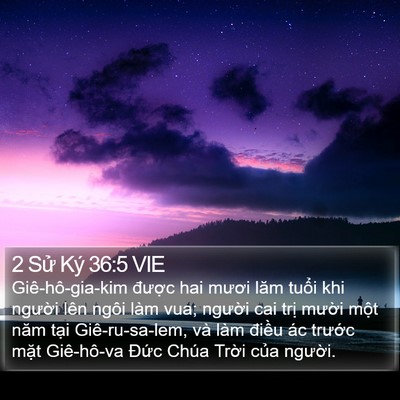 2 Sử Ký 36:5 VIE Bible Verse Image