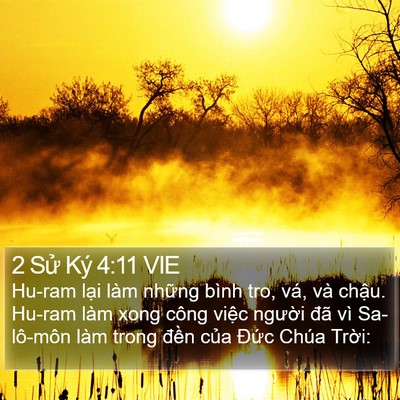 2 Sử Ký 4:11 VIE Bible Verse Image