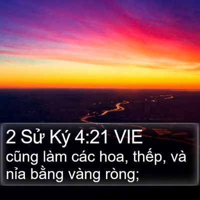 2 Sử Ký 4:21 VIE Bible Verse Image