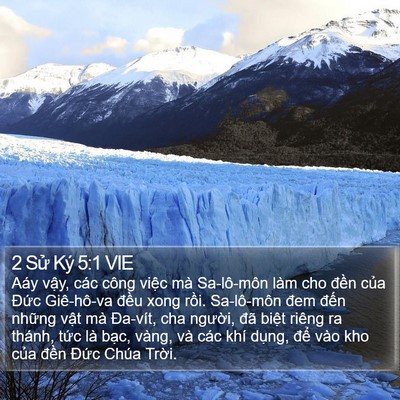 2 Sử Ký 5:1 VIE Bible Verse Image