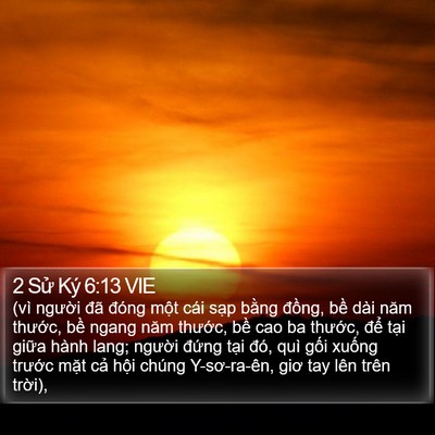 2 Sử Ký 6:13 VIE Bible Verse Image