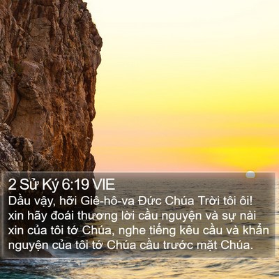 2 Sử Ký 6:19 VIE Bible Verse Image