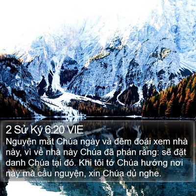 2 Sử Ký 6:20 VIE Bible Verse Image