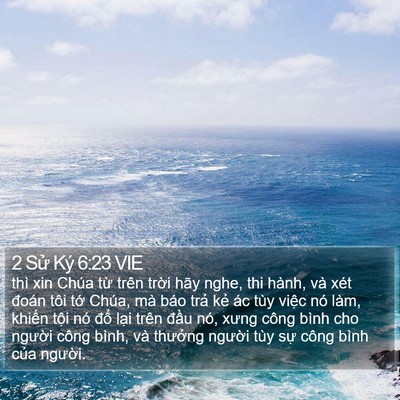 2 Sử Ký 6:23 VIE Bible Verse Image