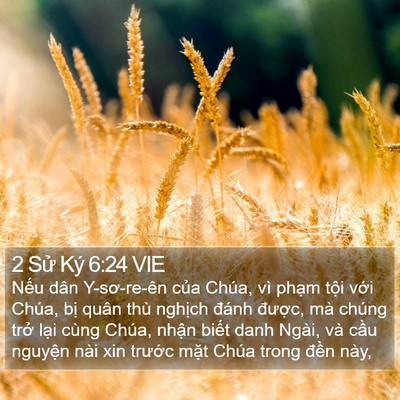 2 Sử Ký 6:24 VIE Bible Verse Image