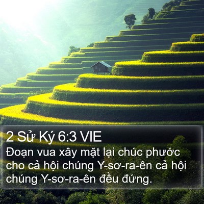 2 Sử Ký 6:3 VIE Bible Verse Image