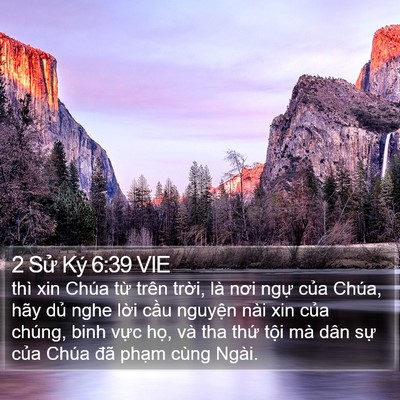 2 Sử Ký 6:39 VIE Bible Verse Image