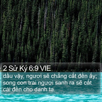 2 Sử Ký 6:9 VIE Bible Verse Image