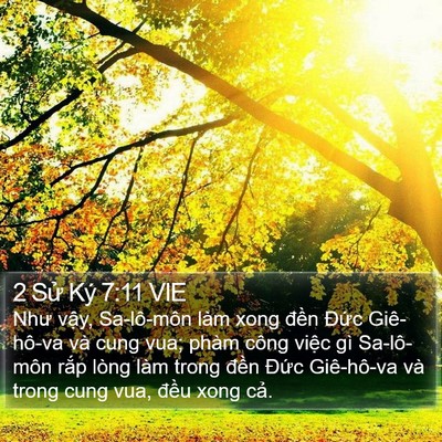 2 Sử Ký 7:11 VIE Bible Verse Image