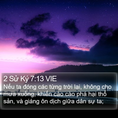 2 Sử Ký 7:13 VIE Bible Verse Image