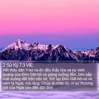 2 Sử Ký 7:3 VIE Bible Verse Image