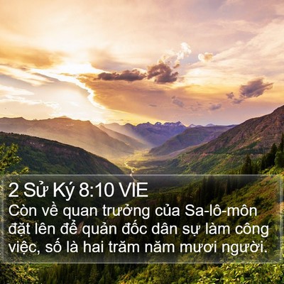 2 Sử Ký 8:10 VIE Bible Verse Image