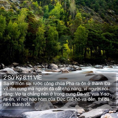 2 Sử Ký 8:11 VIE Bible Verse Image
