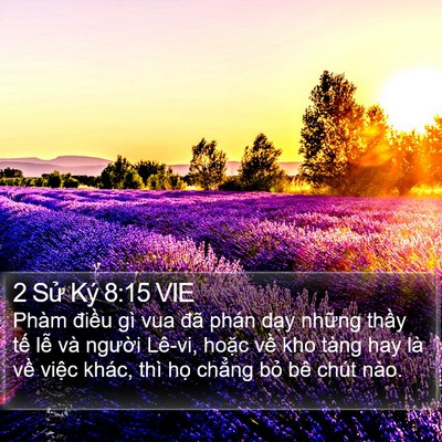 2 Sử Ký 8:15 VIE Bible Verse Image