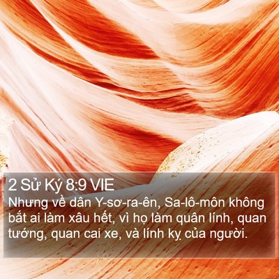 2 Sử Ký 8:9 VIE Bible Verse Image