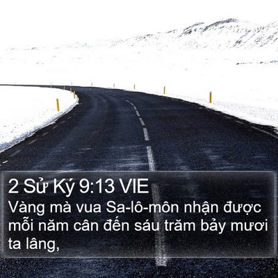 2 Sử Ký 9:13 VIE Bible Verse Image