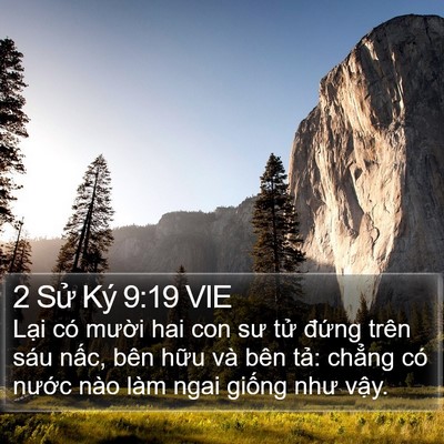 2 Sử Ký 9:19 VIE Bible Verse Image