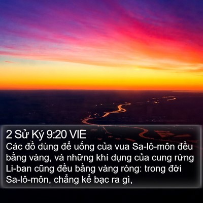 2 Sử Ký 9:20 VIE Bible Verse Image