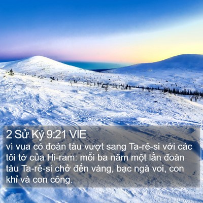 2 Sử Ký 9:21 VIE Bible Verse Image