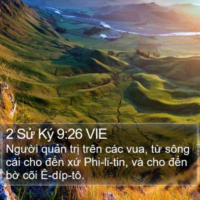 2 Sử Ký 9:26 VIE Bible Verse Image