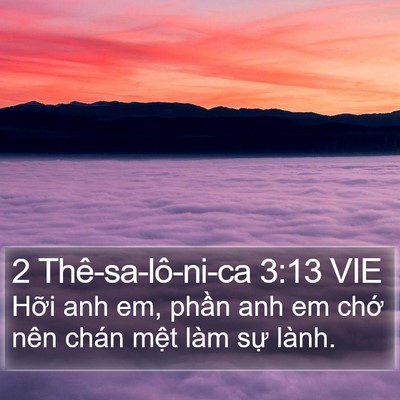 2 Thê-sa-lô-ni-ca 3:13 VIE Bible Verse Image
