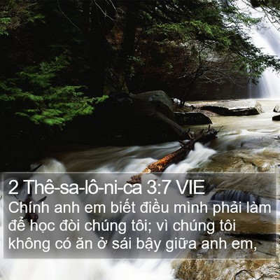 2 Thê-sa-lô-ni-ca 3:7 VIE Bible Verse Image