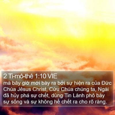2 Ti-mô-thê 1:10 VIE Bible Verse Image