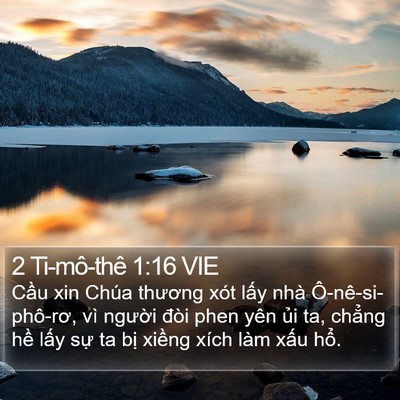 2 Ti-mô-thê 1:16 VIE Bible Verse Image