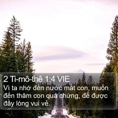 2 Ti-mô-thê 1:4 VIE Bible Verse Image