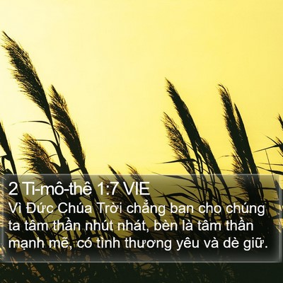 2 Ti-mô-thê 1:7 VIE Bible Verse Image