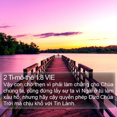 2 Ti-mô-thê 1:8 VIE Bible Verse Image