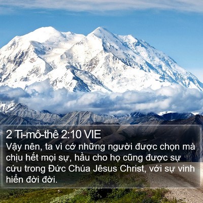 2 Ti-mô-thê 2:10 VIE Bible Verse Image