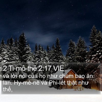 2 Ti-mô-thê 2:17 VIE Bible Verse Image